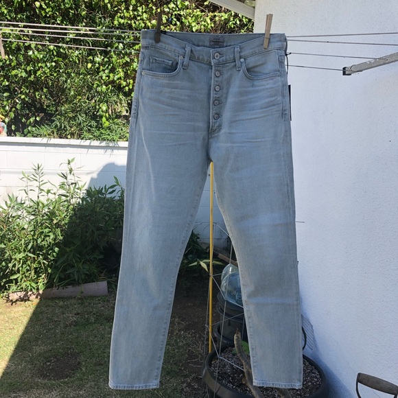 Citizens of Humanity Olivia Crop Jeans in Zinc 29 - Picture 2 of 6